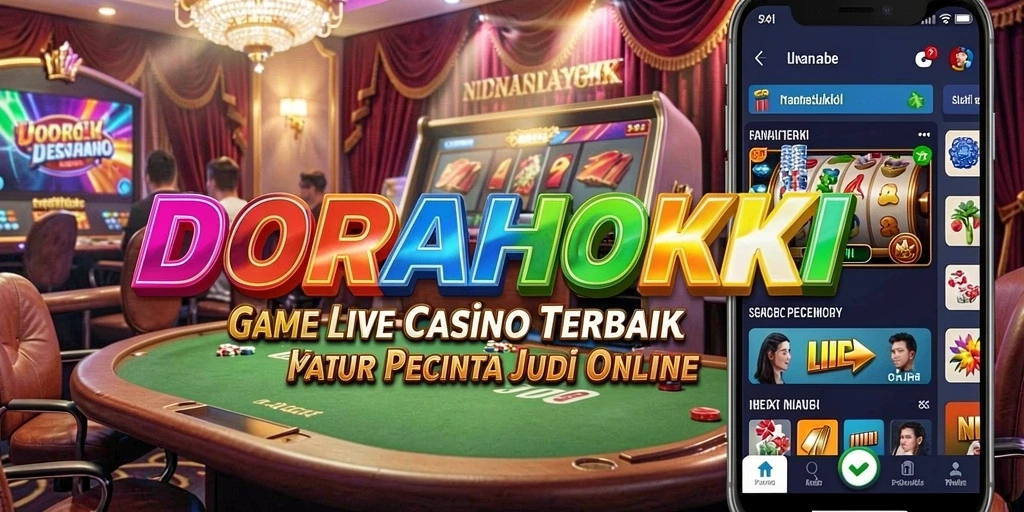 Tampilan gameplay DORAHOKI dengan dealer langsung yang menarik.