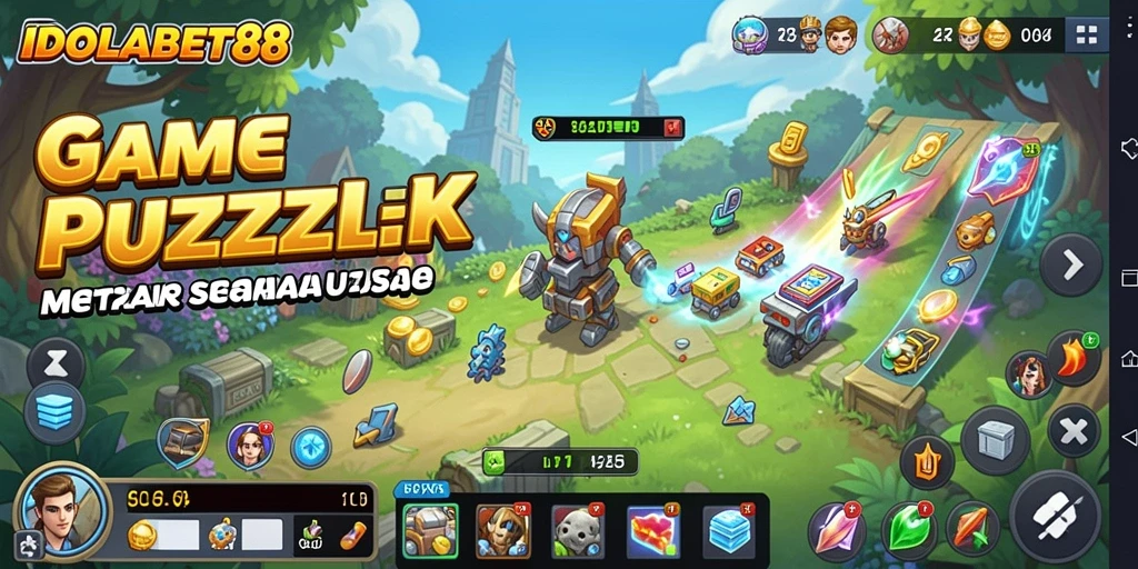 Screenshot gameplay <strong>IDOLABET88</strong> menunjukkan keseruan menyelesaikan puzzle.