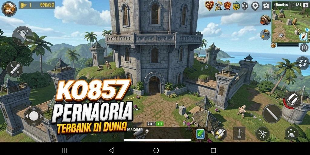 Tampilkan gameplay menegangkan di KO857 dengan pertahanan menara yang strategis.