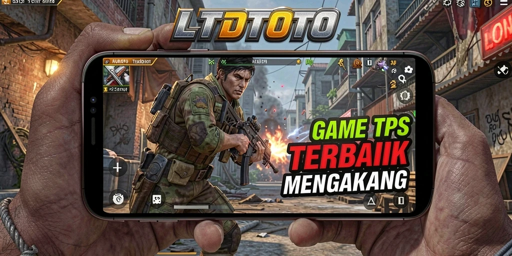 Tampilan utama LTDTOTO dengan aksi gameplay TPS yang mendebarkan.