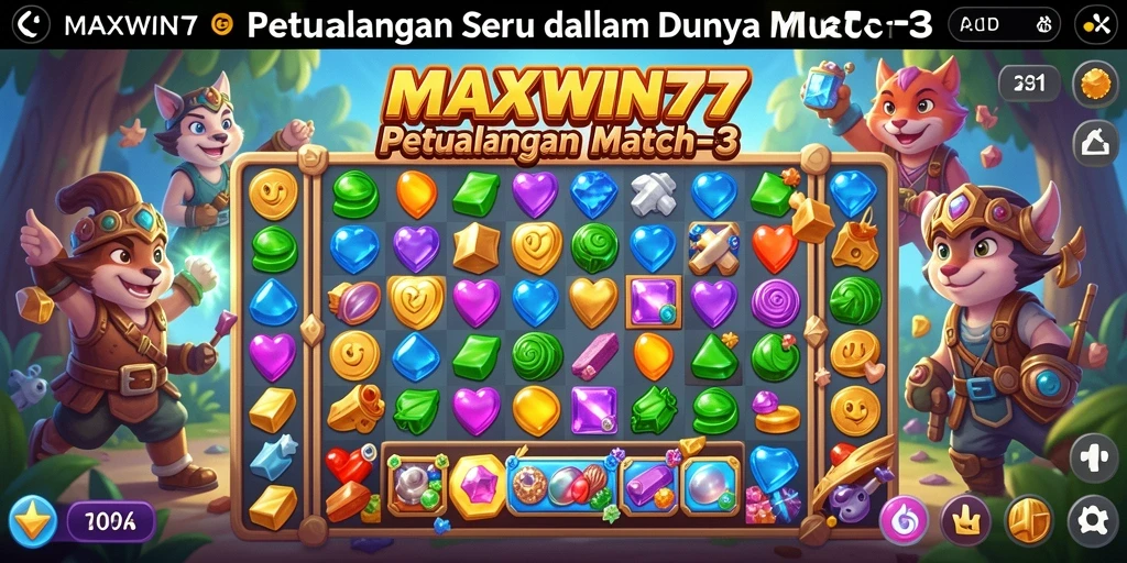 Tampilan gameplay seru dari MAXWIN77 dengan kombinasi warna yang menarik.