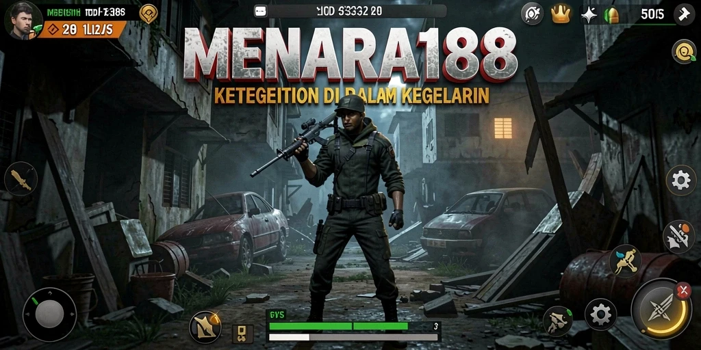 Screenshot MENARA188 menampilkan gameplay yang mencekam dan atmosfer horor.