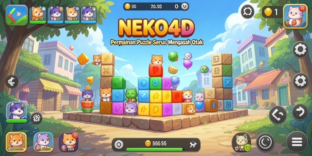 Tampilan gameplay menantang dalam NEKO4D yang menarik.