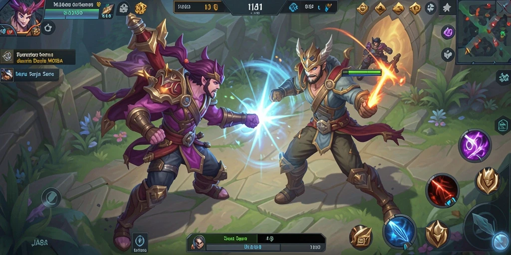 Gameplay seru dalam pertarungan MOBA OJA89.