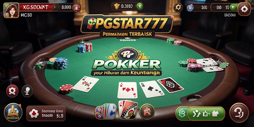 Tangkapan layar PGSTAR777 menampilkan gameplay Poker yang seru dan menantang.