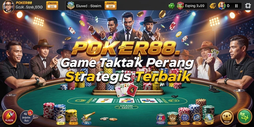 Screenshot gameplay POKER88 yang menunjukkan aksi pertempuran seru.