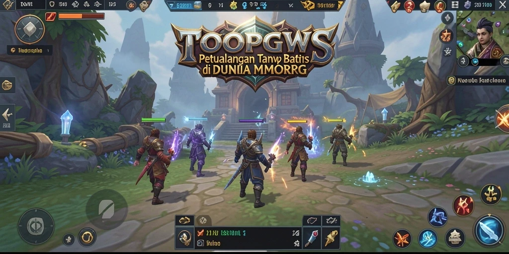 Screenshot gameplay TOOPGWS dengan aksi seru di dunia MMORPG.